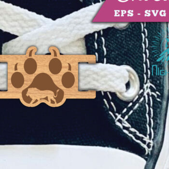 Intra απο ξύλο plywood 3mm-4mm πάχος – Κορδόνια Paw Lion Ετικέτες Δίασταση 20x20 cm INTRAFABR-112295591 - Image 1