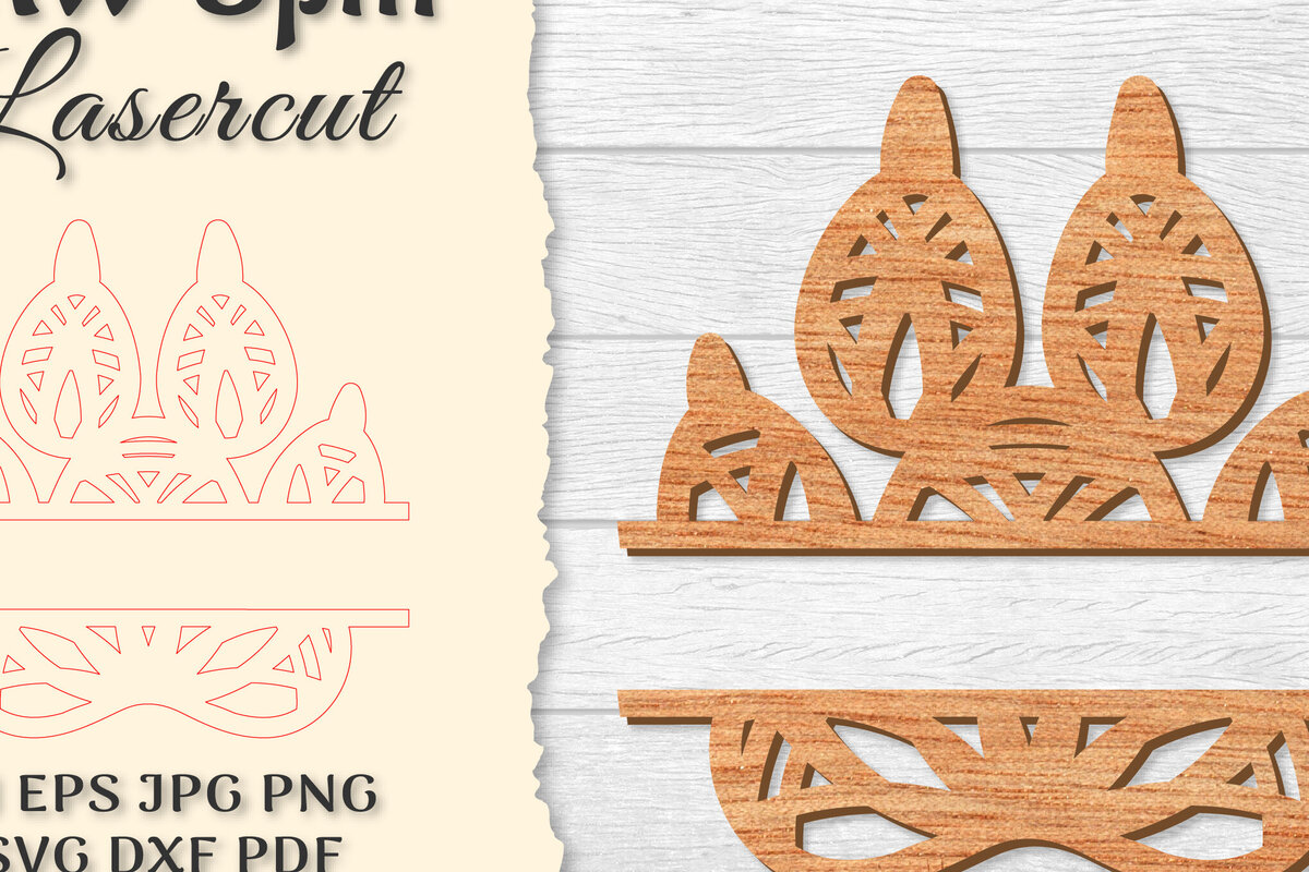 Intra απο ξύλο plywood 3mm-4mm πάχος – Paw Mandala Split Lasercut Δίασταση  20x20 cm INTRAFABR-121333824