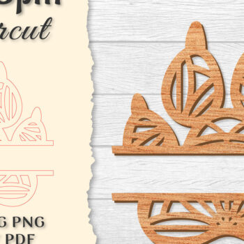 Intra απο ξύλο plywood 3mm-4mm πάχος – Paw Mandala Split Lasercut Δίασταση  20x20 cm INTRAFABR-121333835 - Image 1