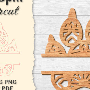 Intra απο ξύλο plywood 3mm-4mm πάχος – Paw Mandala Split Lasercut Δίασταση  20x20 cm INTRAFABR-121333979