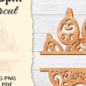 Intra απο ξύλο plywood 3mm-4mm πάχος – Paw Mandala Split Lasercut Δίασταση  20x20 cm INTRAFABR-121333981