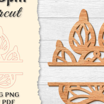 Intra απο ξύλο plywood 3mm-4mm πάχος – Paw Mandala Split Lasercut Δίασταση  20x20 cm INTRAFABR-121333823 - Image 1