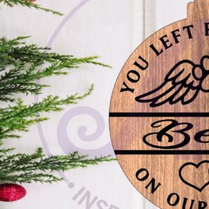 Intra απο ξύλο plywood 3mm-4mm πάχος – Paw Memorial Χριστουγεννιάτικο Στολίδι Δίασταση  20x20 cm INTRAFABR-121858289