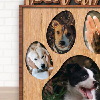 Intra απο ξύλο plywood 3mm-4mm πάχος – Paw Multilayer Photo Frame Σετ 2 τεμαχίων Δίασταση  45x45 cm INTRAFABR-25854299 - Image 2