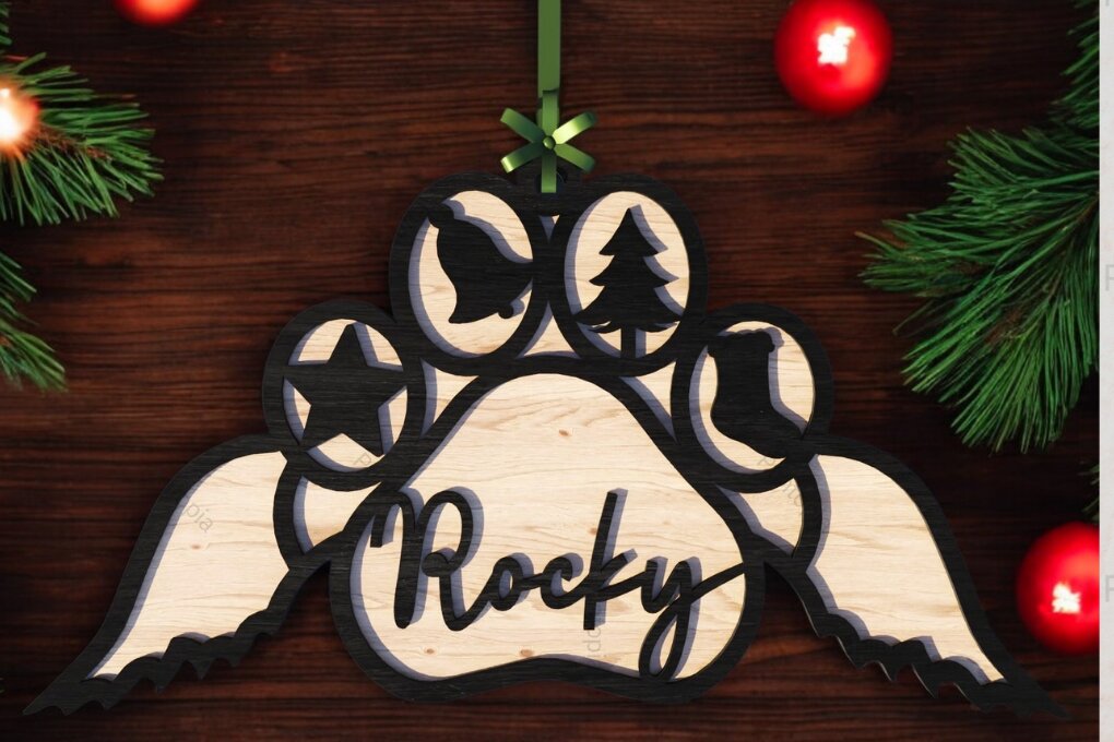 Intra απο ξύλο plywood 3mm-4mm πάχος – Στολίδι με στάμπα 229 Δίασταση  20x20 cm INTRAFABR-118581943