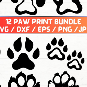 Intra απο ξύλο plywood 3mm-4mm πάχος – Paw Print, DXF, EPS, JPG, PNG Δίασταση  20x20 cm INTRAFABR-115721410