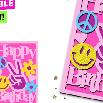 Intra απο ξύλο plywood 3mm-4mm πάχος – Κάρτα Ειρήνης και Αγάπης 3D Δίασταση  20x20 cm INTRAFABR-100129862 - Image 1