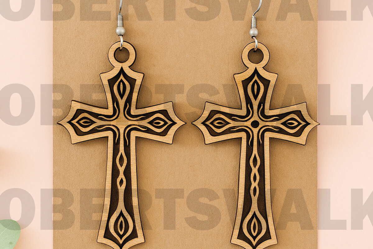 Intra απο ξύλο plywood 3mm-4mm πάχος – Peace Dove Earrings Δίασταση  5x5 cm INTRAFABR-124683432