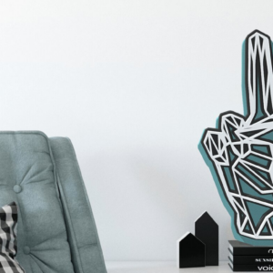 Intra απο ξύλο plywood 3mm-4mm πάχος – Peace Sign 3D Layered PDF Δίασταση  40x30 cm INTRAFABR-35546861