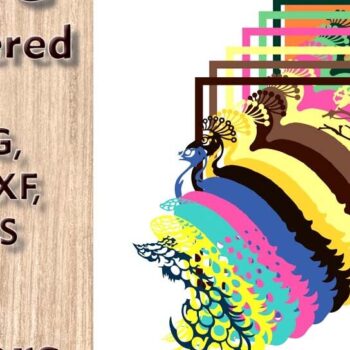 Intra απο ξύλο plywood 3mm-4mm πάχος – Αρχεία λέιζερ 3D Peacock Δίασταση  20x20 cm INTRAFABR-109079266 - Image 3