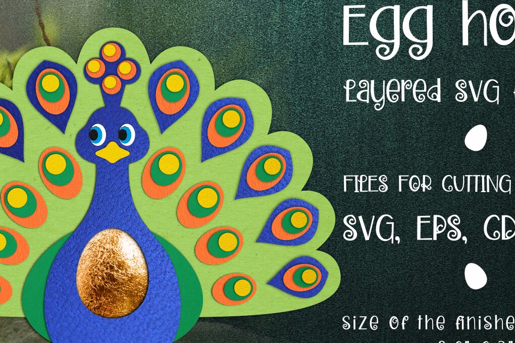 Intra απο ξύλο plywood 3mm-4mm πάχος – Πρότυπο θήκης αυγών σοκολάτας παγωνιού Δίασταση  20x20 cm INTRAFABR-27190895