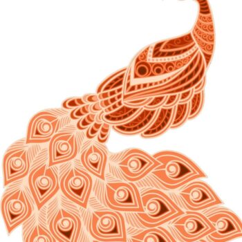 Intra απο ξύλο plywood 3mm-4mm πάχος – Πρότυπο κοπής παγωνιού Δίασταση  20x20 cm INTRAFABR-32289262 - Image 8