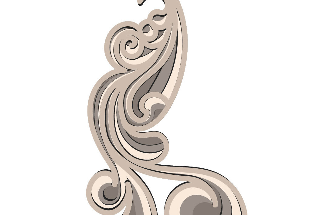 Intra απο ξύλο plywood 3mm-4mm πάχος – Peacock Multilayer/Vector Birds Δίασταση  20x20 cm INTRAFABR-65639594