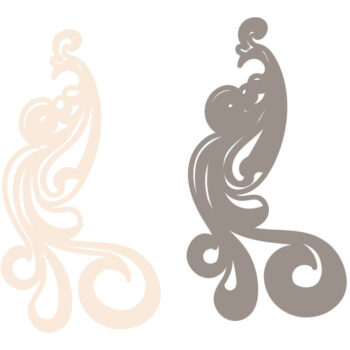 Intra απο ξύλο plywood 3mm-4mm πάχος – Peacock Multilayer/Vector Birds Δίασταση 20x20 cm INTRAFABR-65639594 - Image 2