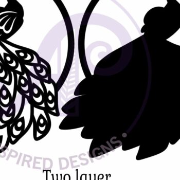 Intra απο ξύλο plywood 3mm-4mm πάχος – Αρχείο κοπής με λέιζερ Peacock Sign Δίασταση  40x30 cm INTRAFABR-99096593 - Image 3