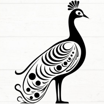 Intra απο ξύλο plywood 3mm-4mm πάχος – Peacock, DXF, EPS, JPG, PNG Δίασταση  20x20 cm INTRAFABR-115722416 - Image 3