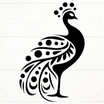 Intra απο ξύλο plywood 3mm-4mm πάχος – Peacock, DXF, EPS, JPG, PNG Δίασταση  20x20 cm INTRAFABR-115722416 - Image 5