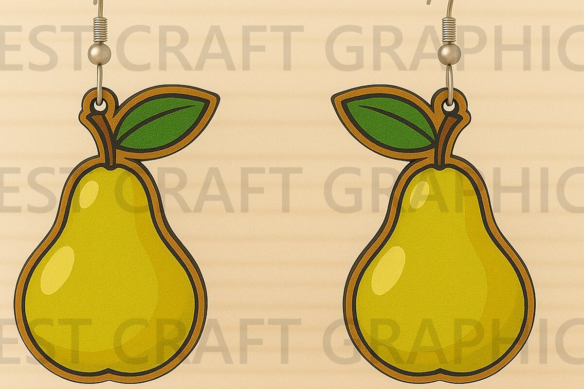 Intra απο ξύλο plywood 3mm-4mm πάχος – Αχλάδι Σκουλαρίκια Δίασταση  5x5 cm INTRAFABR-123671216