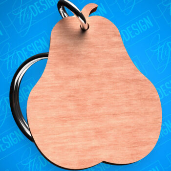 Intra απο ξύλο plywood 3mm-4mm πάχος – Αχλάδι Μπρελόκ σχήματα Δίασταση  5x5 cm INTRAFABR-82326648 - Image 1