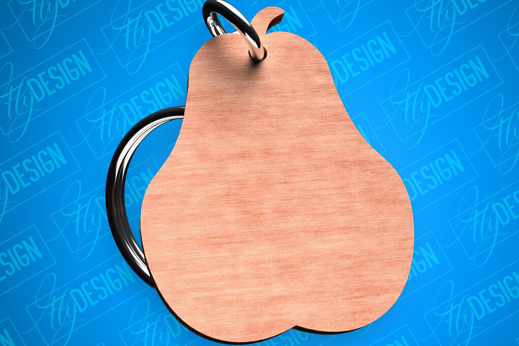 Intra απο ξύλο plywood 3mm-4mm πάχος – Αχλάδι Μπρελόκ σχήματα Δίασταση  5x5 cm INTRAFABR-82326648