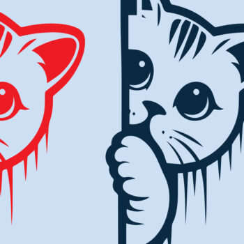 Intra απο ξύλο plywood 3mm-4mm πάχος – Αρχείο αποκοπής PEEKING CAT Δίασταση  20x20 cm INTRAFABR-99406759 - Image 1