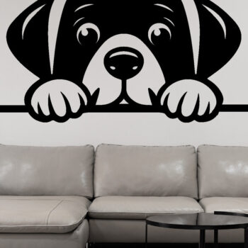 Intra απο ξύλο plywood 3mm-4mm πάχος – Peeking Dog Laser DXF Δίασταση  20x20 cm INTRAFABR-97404228 - Image 2