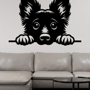 Intra απο ξύλο plywood 3mm-4mm πάχος – Peeking Dog Laser DXF Δίασταση 20x20 cm INTRAFABR-97403336 - Image 2