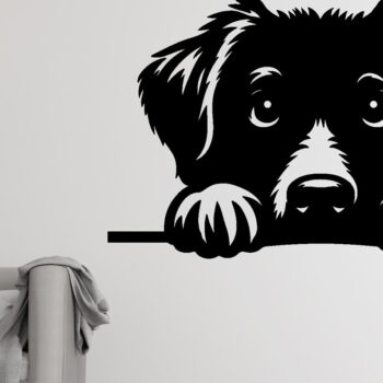 Intra απο ξύλο plywood 3mm-4mm πάχος – Peeking Dog Laser DXF, PNG Δίασταση  20x20 cm INTRAFABR-97403413 - Image 3