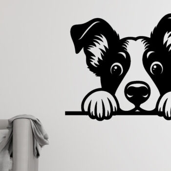 Intra απο ξύλο plywood 3mm-4mm πάχος – Peeking Dog Laser DXF, PNG Δίασταση 20x20 cm INTRAFABR-97403804 - Image 3