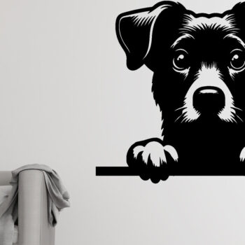 Intra απο ξύλο plywood 3mm-4mm πάχος – Peeking Dog Laser DXF, PNG Δίασταση  20x20 cm INTRAFABR-97403249 - Image 3