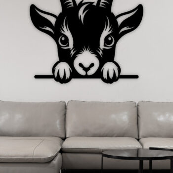 Intra απο ξύλο plywood 3mm-4mm πάχος – Peeking Goat Laser DXF, PNG Δίασταση  20x20 cm INTRAFABR-98075185 - Image 2