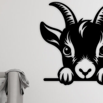 Intra απο ξύλο plywood 3mm-4mm πάχος – Peeking Goat Laser DXF, PNG Δίασταση  20x20 cm INTRAFABR-98075185 - Image 3