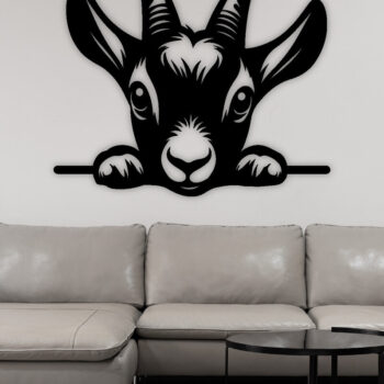 Intra απο ξύλο plywood 3mm-4mm πάχος – Peeking Goat Laser DXF, PNG Δίασταση  20x20 cm INTRAFABR-98075287 - Image 2