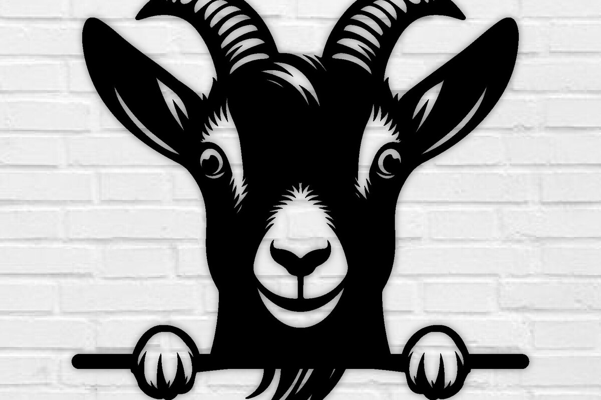 Intra απο ξύλο plywood 3mm-4mm πάχος – Peeking Goat Laser DXF, PNG Δίασταση  20x20 cm INTRAFABR-98075371