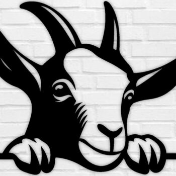 Intra απο ξύλο plywood 3mm-4mm πάχος – Peeking Goat Laser DXF, PNG Δίασταση  20x20 cm INTRAFABR-98692133 - Image 1