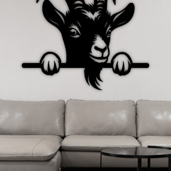 Intra απο ξύλο plywood 3mm-4mm πάχος – Peeking Goat Laser DXF, PNG Δίασταση 20x20 cm INTRAFABR-98692237 - Image 2