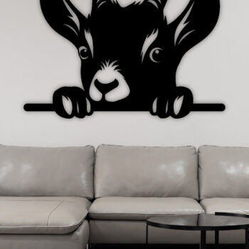 Intra απο ξύλο plywood 3mm-4mm πάχος – Peeking Goat Laser DXF, PNG Δίασταση  20x20 cm INTRAFABR-98692253 - Image 2