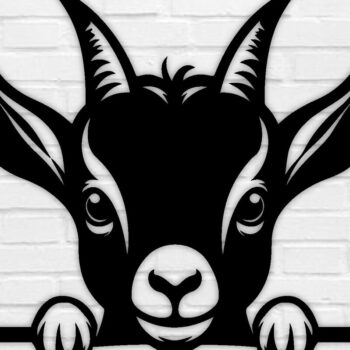 Intra απο ξύλο plywood 3mm-4mm πάχος – Peeking Goat Laser DXF, PNG Δίασταση  20x20 cm INTRAFABR-98692334 - Image 1