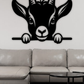 Intra απο ξύλο plywood 3mm-4mm πάχος – Peeking Goat Laser DXF, PNG Δίασταση  20x20 cm INTRAFABR-98692334 - Image 2