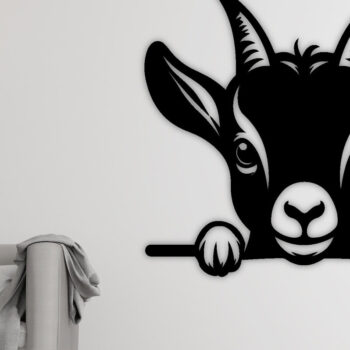 Intra απο ξύλο plywood 3mm-4mm πάχος – Peeking Goat Laser DXF, PNG Δίασταση  20x20 cm INTRAFABR-98692334 - Image 3