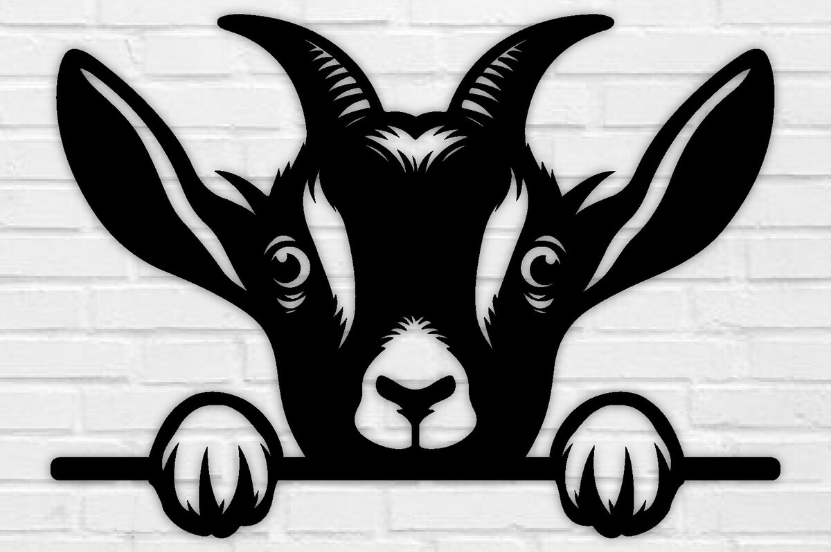 Intra απο ξύλο plywood 3mm-4mm πάχος – Peeking Goat Laser DXF, PNG Δίασταση  20x20 cm INTRAFABR-98692418