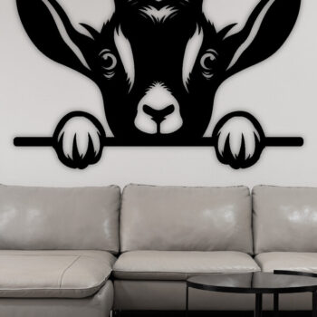 Intra απο ξύλο plywood 3mm-4mm πάχος – Peeking Goat Laser DXF, PNG Δίασταση  20x20 cm INTRAFABR-98692418 - Image 2