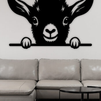 Intra απο ξύλο plywood 3mm-4mm πάχος – Peeking Goat Laser DXF, PNG Δίασταση  20x20 cm INTRAFABR-98074831 - Image 2