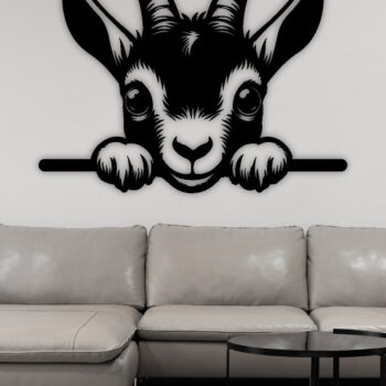 Intra απο ξύλο plywood 3mm-4mm πάχος – Peeking Goat Laser PNG Δίασταση  20x20 cm INTRAFABR-98692181 - Image 2