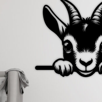 Intra απο ξύλο plywood 3mm-4mm πάχος – Peeking Goat Laser PNG Δίασταση  20x20 cm INTRAFABR-98692181 - Image 3