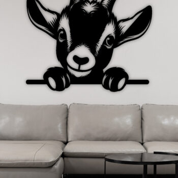 Intra απο ξύλο plywood 3mm-4mm πάχος – Peeking Goat Laser PNG Δίασταση  20x20 cm INTRAFABR-98692205 - Image 2