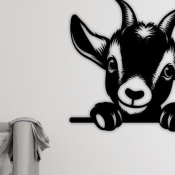 Intra απο ξύλο plywood 3mm-4mm πάχος – Peeking Goat Laser PNG Δίασταση  20x20 cm INTRAFABR-98692205 - Image 3