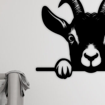 Intra απο ξύλο plywood 3mm-4mm πάχος – Peeking Goat Laser PNG Δίασταση 20x20 cm INTRAFABR-98692446 - Image 3