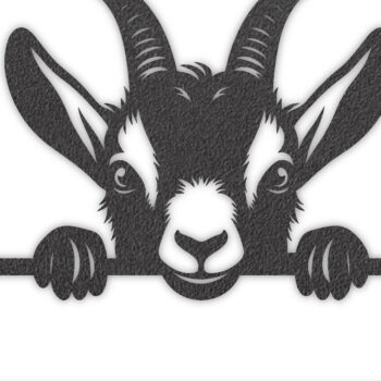 Intra απο ξύλο plywood 3mm-4mm πάχος – Peeking Goats Metal Name Sign, Teelaunch Δίασταση  40x30 cm INTRAFABR-96480452 - Image 4