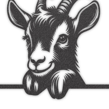 Intra απο ξύλο plywood 3mm-4mm πάχος – Peeking Goats Metal Name Sign, Teelaunch Δίασταση 40x30 cm INTRAFABR-96481791 - Image 4